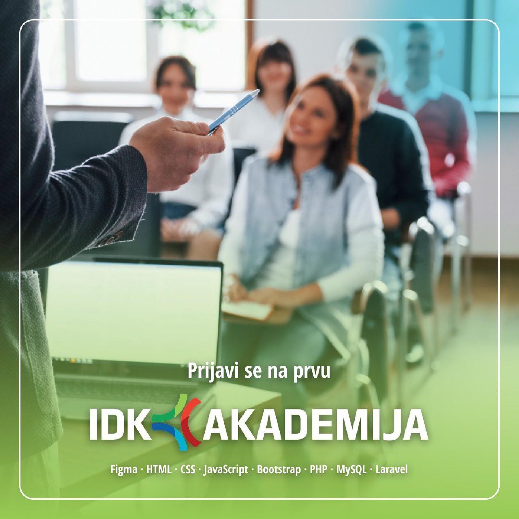 Počele prijave za prvu IDK Akademiju: Mjesto gdje početnici stiču znanja i vještine u dizajnu i programiranju