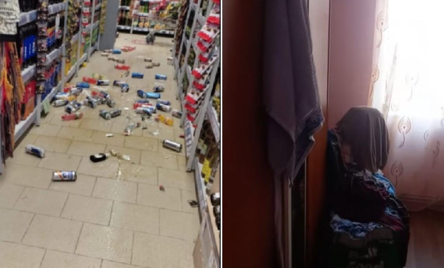 Prvi snimci zemljotresa u Rumuniji: Tresle se stolice, popadale stvari u prodavnici