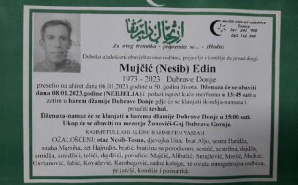 Iznenada preminuo Edin Mujčić, profesor na Tehničkom fakultetu Univerziteta u Bihaću