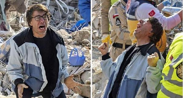 Ovo je sin koji slavi nakon što mu je majka pronađena živa 176 sati od potresa