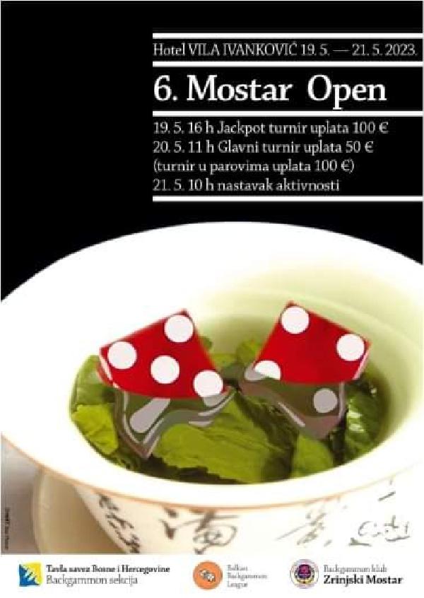 BK Zrinjski organizira 6. Mostar Backgammon Open: Dolaze svjetski poznata imena