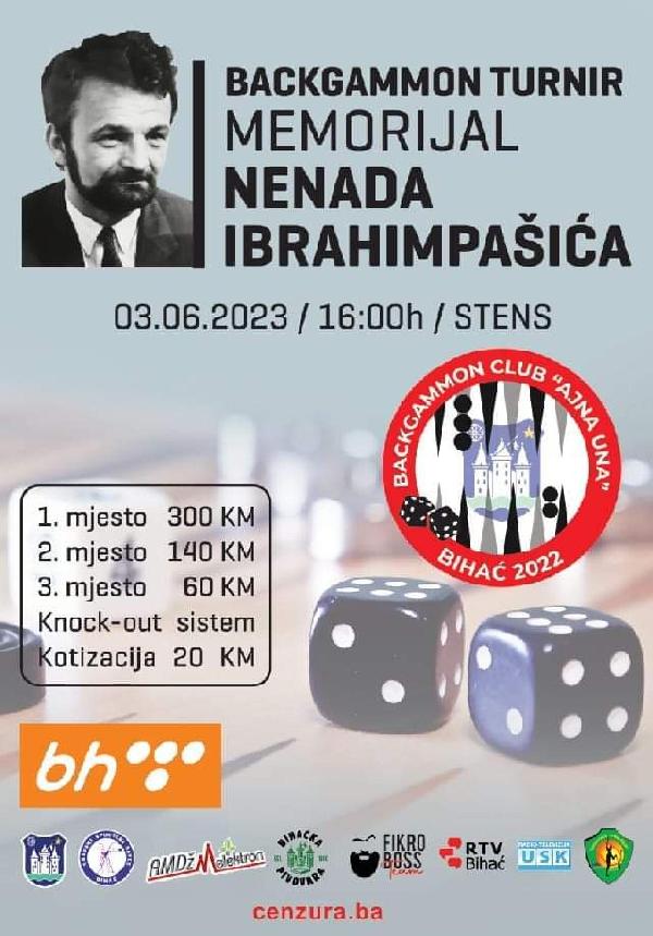U subotu Backgammon turnir ''Memorijal Nenada Ibrahimpašić'' na Stensu