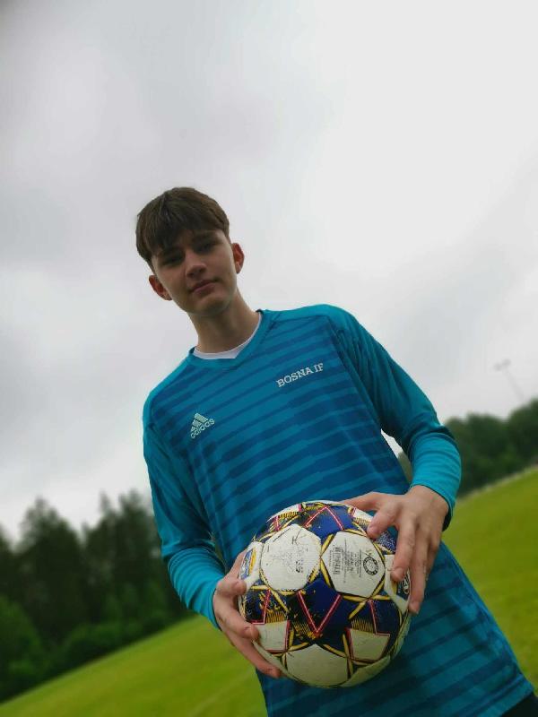 Davud Baručić - sa 15 godina golman seniorske ekipe Bosna IF u Švedskoj
